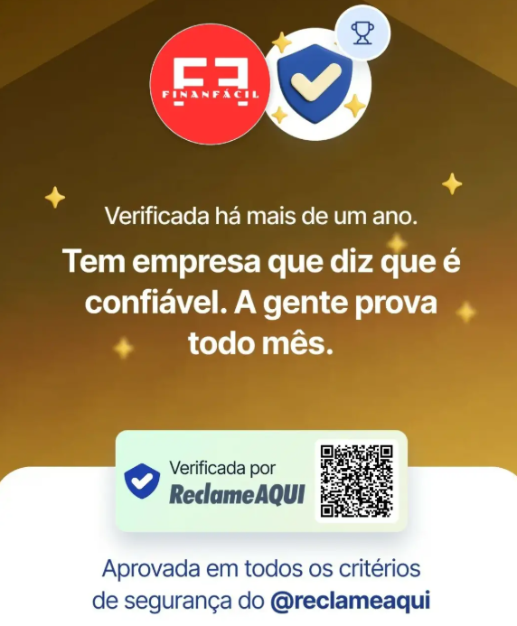 Material institucional da Finanfácil sobre verificação no Reclame AQUI
